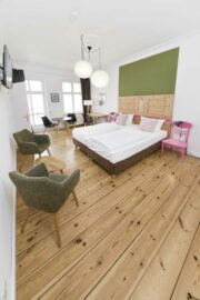 View of bedroom in Studio apartment OTA-Berlin