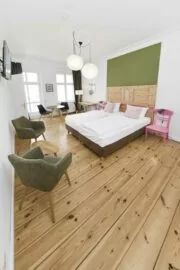 View of bedroom in Studio apartment OTA-Berlin