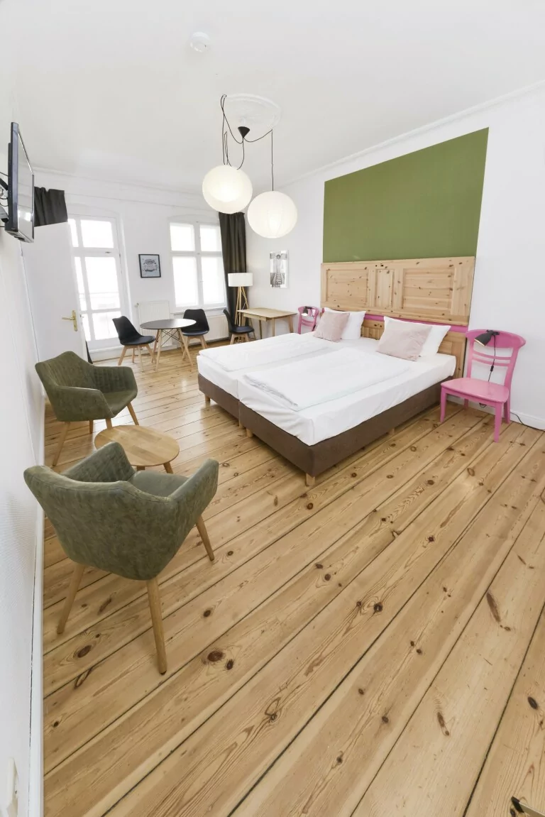 View of bedroom in Studio apartment OTA-Berlin